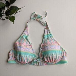 Victoria's Secret Fabulous Pastel Halter Bikini Top - Size 36B